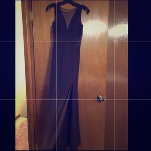 Floor Length Deep purple gown Sz 3/4 Petite